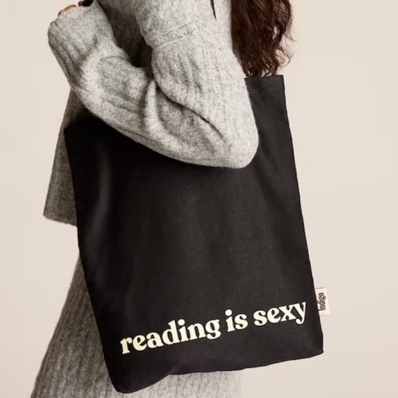 Reading is sexy Indigo Tote bag - Picture 3 of 3